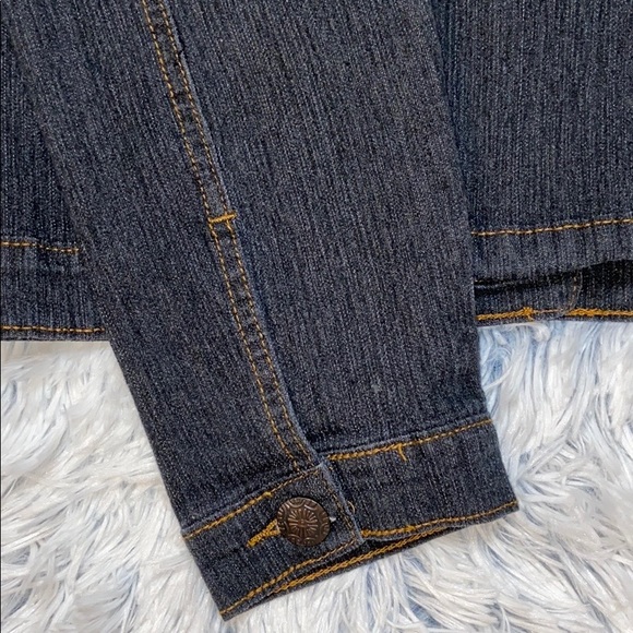 GTTON Stretch Blue Jean Jacket Large - Picture 7 of 7